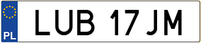 Truck License Plate